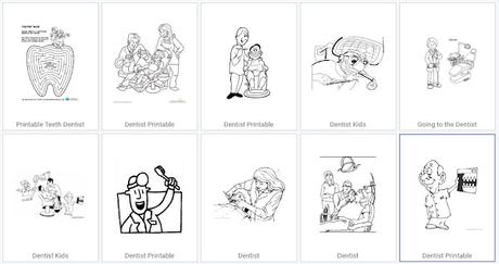 Image: Dental Pictures to Color | 17 Pages