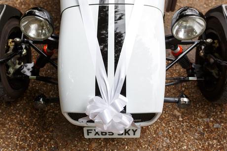 wedding sports car detail photo