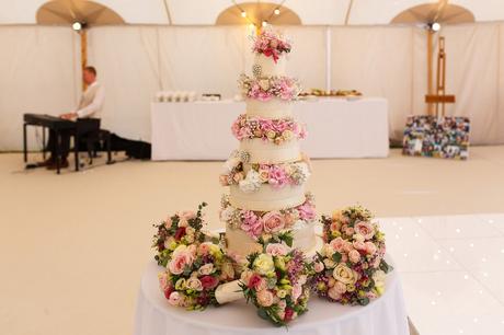 a many tiered wedding cake