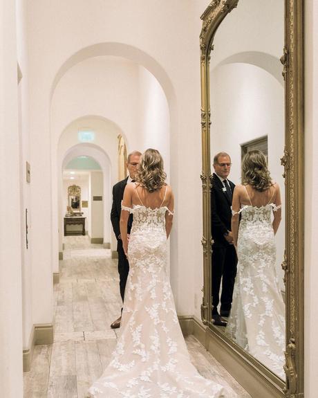 san diego wedding venues indoor bride groom mirror