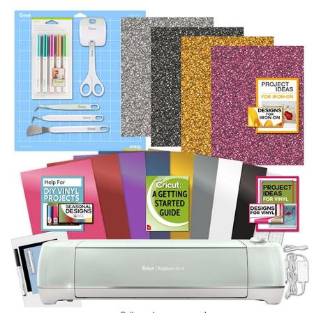 Image: Cricut Explore Air 2 Machine Bundle Iron On Vinyl Pack Tools Pen Design Guide, Mint