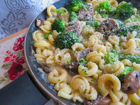 Mushroom Broccoli Pasta