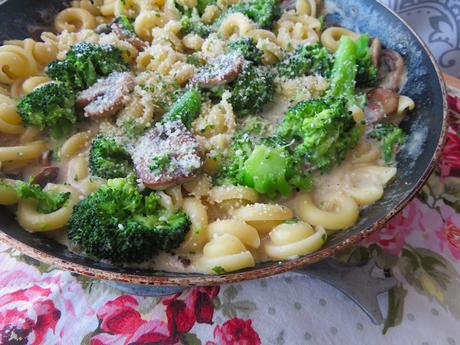 Mushroom Broccoli Pasta