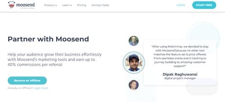 moosend affiliate program