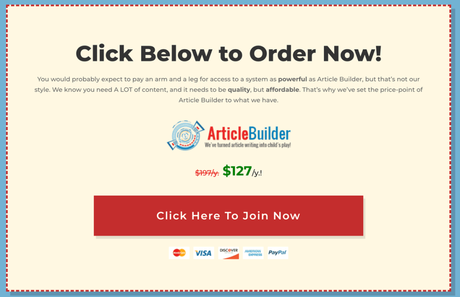 Article Builder Pricing