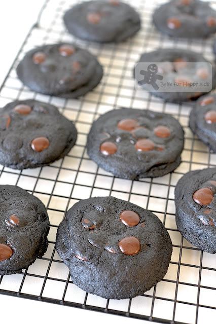 best ultimate fudgy extreme black chocolate chip cookies
