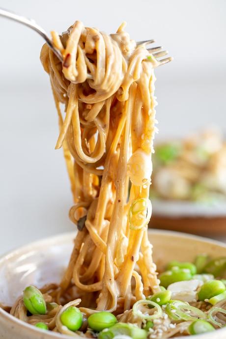 Easy Creamy Tahini Noodles