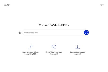 Web2pdfconvert Free online tool to quickly convert web pages to PDF or image format