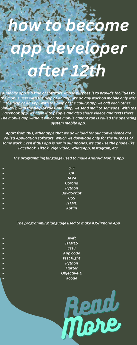 How to Become App Developer After 12th