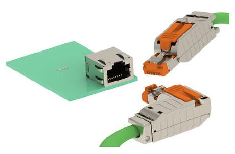 TE Entrelec RJ45 Field Insulated Cable Connector