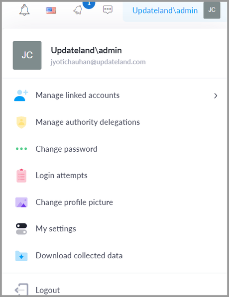 Anywhere account settings