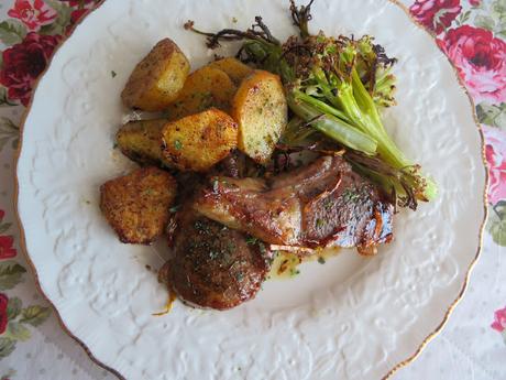 Lamb Chops with Honey, Lemon & Thyme