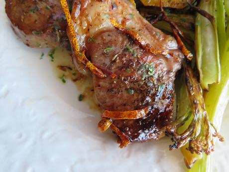 Lamb Chops with Honey, Lemon & Thyme