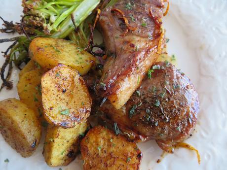 Lamb Chops with Honey, Lemon & Thyme