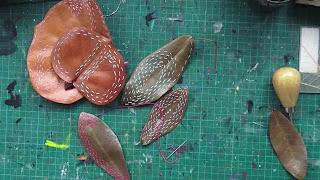 Leaf Art and Slow Stitching - Material Mondays