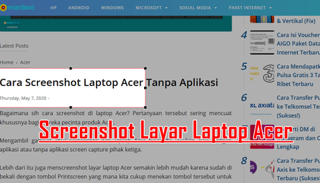 How to Screenshot Acer Windows 7/8/10/11 Laptop (+Image)