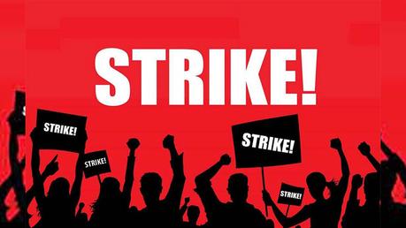 8 hour strike by the Water Board employees today