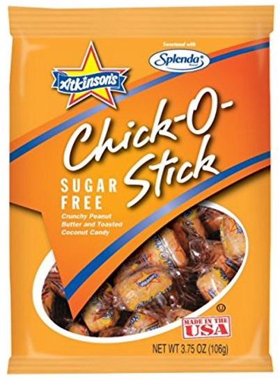 SAVE - Atkinson's Sugar-Free Chick-O-Stick Peanut Butter & Toasted Coconut Candy