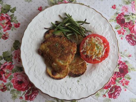 Herbed Cod with Crispy Garlic Potatoes