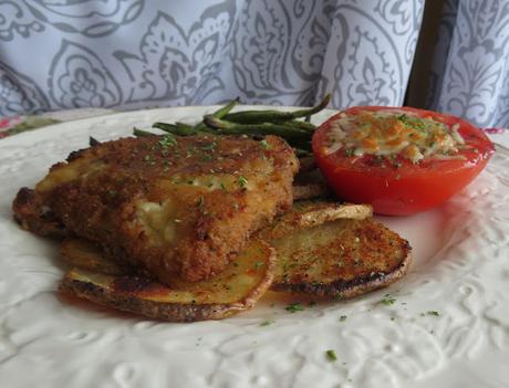 Herbed Cod with Crispy  Garlic Potatoes