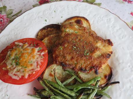 Herbed Cod with Crispy  Garlic Potatoes