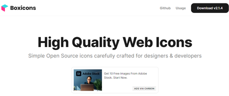 Boxicons- Best Icon Libraries