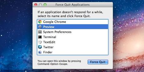 Force Quit on a Mac