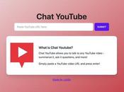 Chat YouTube Uses ChatGPT Quickly Aggregate Summarize Videos