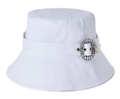 SAVE - Madden NYC Canvas Bucket Hat with Rhinestone Buckle