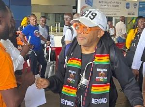Iconic American filmmaker Spike Lee arrives in Ghana