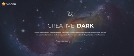 TheGem- wordpress dark theme