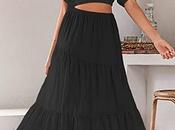 SAVE Boho Shoulder Maxi Dress