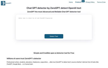 ZeroGPT identifies whether an article is written by AI or a real person, with 98% accuracy online tool