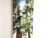 Large Commission Camas Redwood Tree Painting