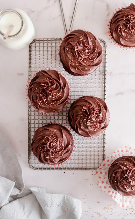 Chocolate birthday cupcakes