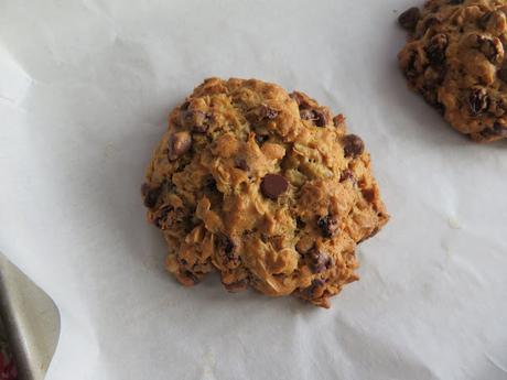 Oatmeal Raisin Chocolate Chip Monster Cookies