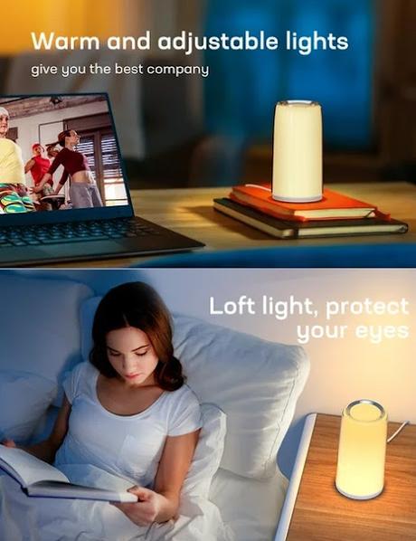SAVE - Touch Sensitive Multicolor Changing RGB LED Bedside Lamp