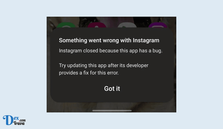 How to Fix “Instagram closed because this app has a bug”