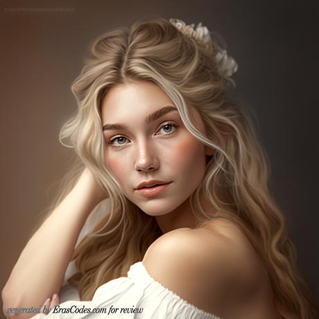 model girl hand on chin