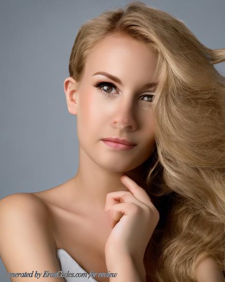 model girl hand on chin