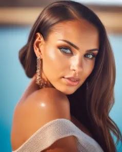 beautiful girl generated by starryai AI