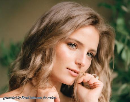 model girl hand on chin