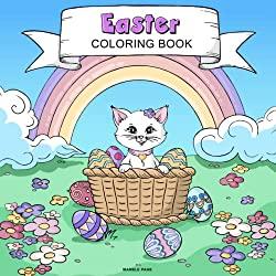 Image: EASTER COLORING BOOK: A cute animals' Easter Coloring Book for kids ages 4-10 | Paperback | by Marble Page (Author) | Publisher: Independently published (January 29, 2023)