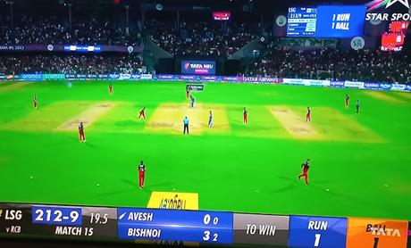 Harshal attempt at Mankading ! - DK fumble .. and Giants win !!