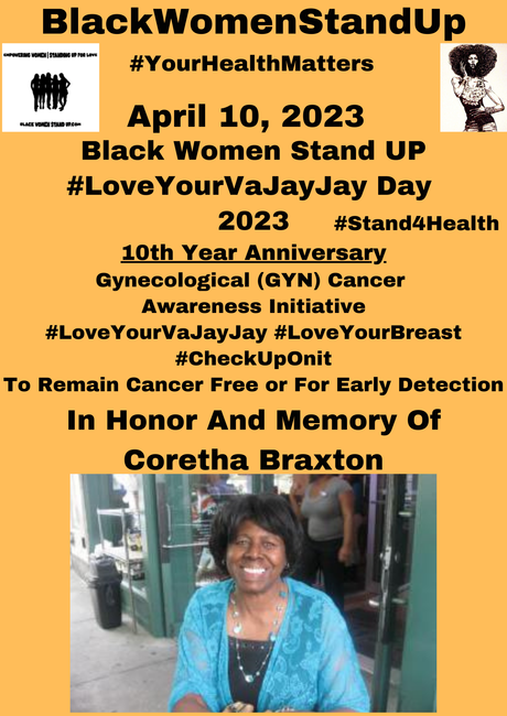 Love Your VaJayJay Day 2023  – A Gynecological (GYN) Cancer Awareness Initiative – 10th Year…
