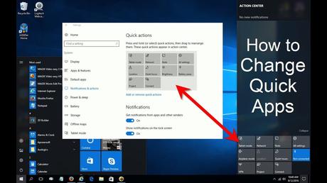 Open and Use Action Center