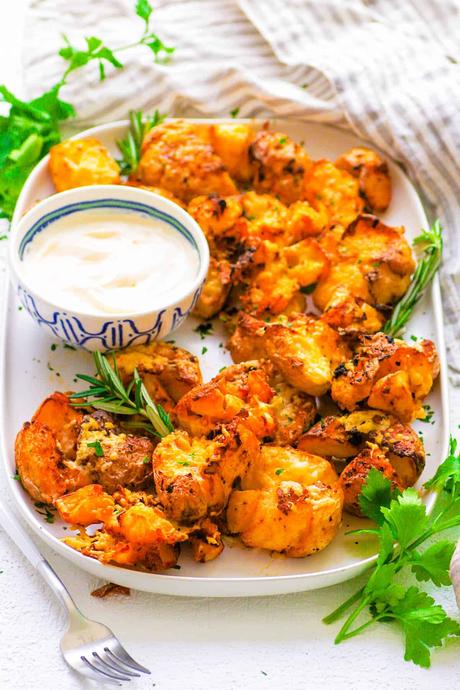 Air Fryer Smashed Potatoes