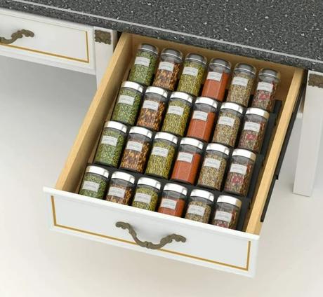 SAVE - Acrylic Spice Rack Organizer for Drawer