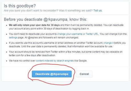 How to Delete Twitter Account?