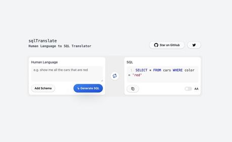 SQL Translator converts natural language into SQL instructions, even without programming language